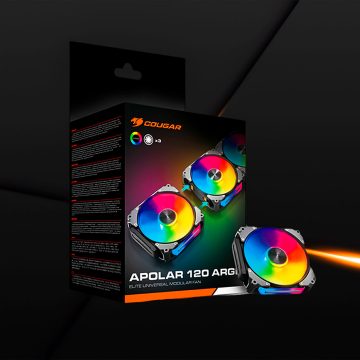 COUGAR APOLAR 120 ARGB SPB 120mm Kit 3 ventiladores Negro