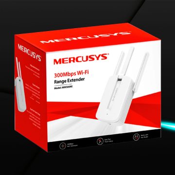 Extensor de Rango WIFI MERCUSYS MW300RE 300 Mbps