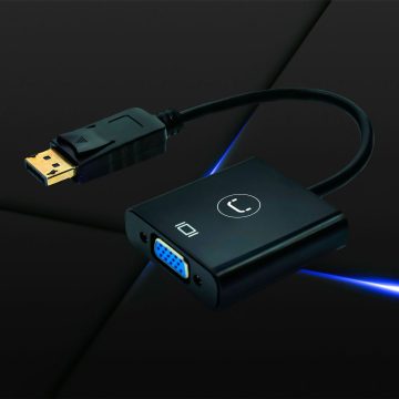 ADAPTADOR UNNO TEKNO De DISPLAY PORT a VGA AD3006BK