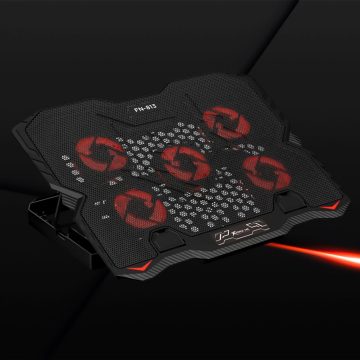 BASE DE ENFRIAMIENTO XTRIKE ME FN 813- 5 Fans De 9″ hasta 15.6″