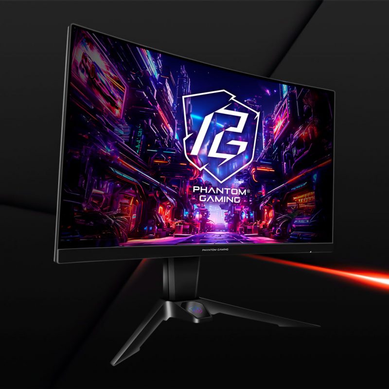 MONITOR CURVO ASROCK PHANTOM GAMING PG27QRT2A 27″ PANEL VA 2K 180Hz