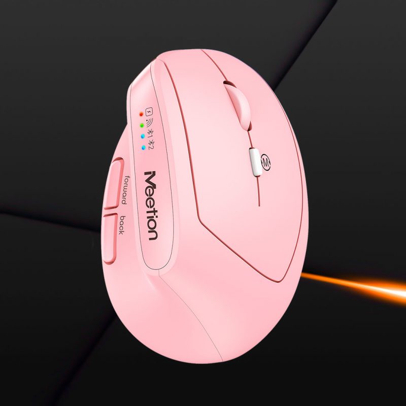 MEETION BTM008 Ergonómico Rosado