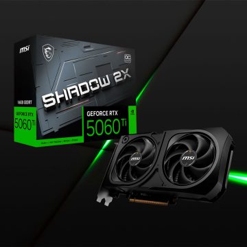 MSI GeForce RTX™ 5060 Ti 16GB SHADOW 2X OC PLUS
