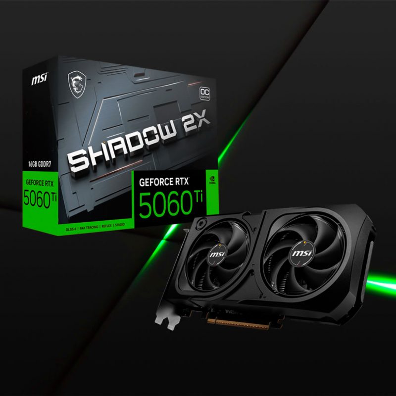 MSI GeForce RTX™ 5060 Ti 16GB SHADOW 2X OC PLUS