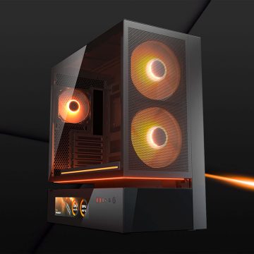 COUGAR VISION CFV235 RGB Vidrio Templado Negro