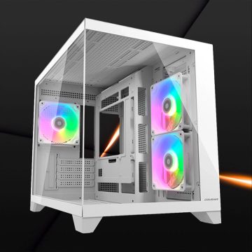 COUGAR FV150 MINI RGB Vidrio Templado Blanco