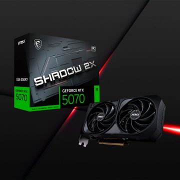 MSI GeForce RTX™ 5070 12GB SHADOW BLACK 2X OC