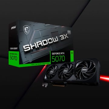 MSI GeForce RTX™ 5070 12GB SHADOW BLACK  3X OC