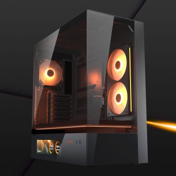 COUGAR VISION CFV235 RGB Vidrio Templado Negro