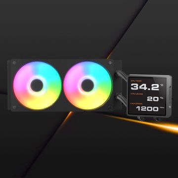 COUGAR POSEIDÓN VISTEK PRO ARGB 240mm Pantalla Digital Negro