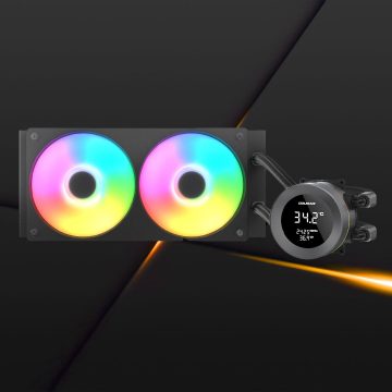 COUGAR POSEIDÓN VISTEK ARGB 240mm Pantalla Digital Negro