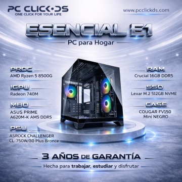 PC CLICK DS ESENCIAL E1 – Hogar, estudio y uso diario