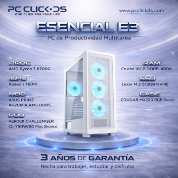 PC CLICK DS ESENCIAL E3 – Productividad multitarea para oficina y hogar