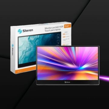 MONITOR PORTATIL STEREN HDR 15.6" FHD USB TIPO C DIS-166T