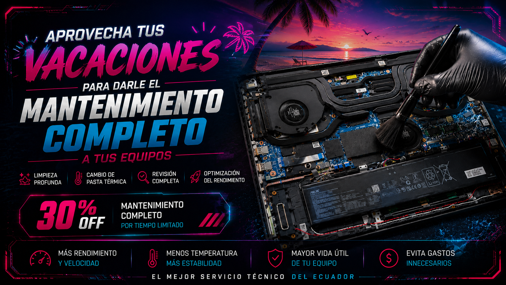mantenimiento vacaciones
