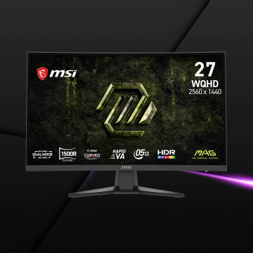 MONITOR MAG 275CQDF X24 27" 2K 240HZ (DUAL HD 400HZ) PANEL VA CURVE 0.5MS GTG HDR 10BITS