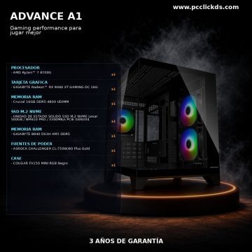 PC CLICK DS ADVANCE A1 – Gaming performance para jugar mejor