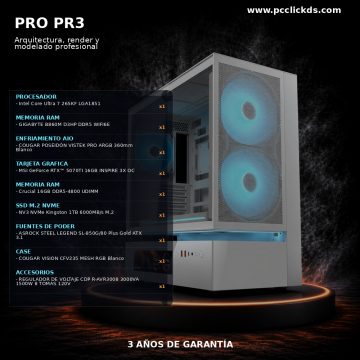 PC CLICK DS PRO PR3 – Arquitectura, render y modelado profesional