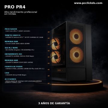 PC CLICK DS PRO PR4 – Alto rendimiento profesional sin límites
