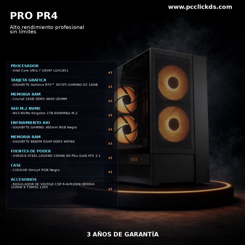 Pc. Click Pc En Ecuador | PC CLICK DS PRO PR4 โ Alto Rendimiento Profesional Sin ...